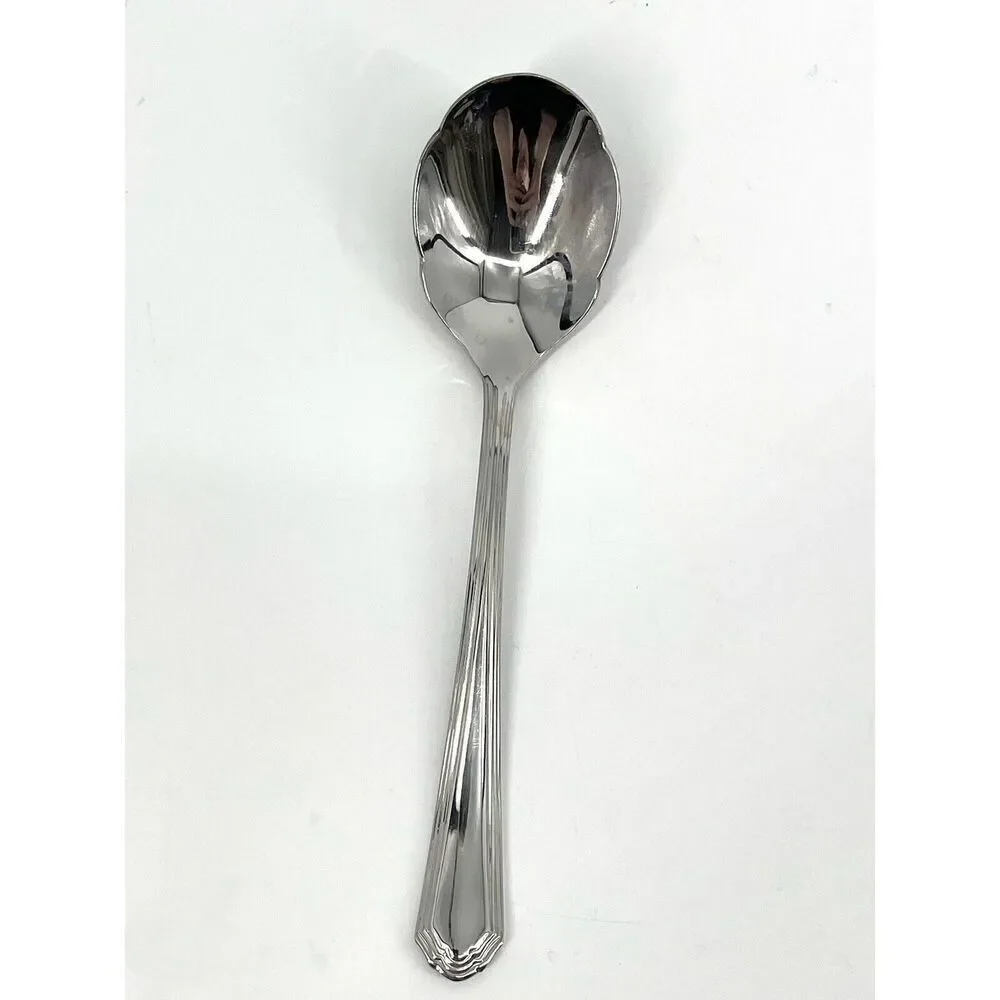 Lenox ARCHWAY 18/10 Stainless Sugar Shell Serving Spoon 6 1/4